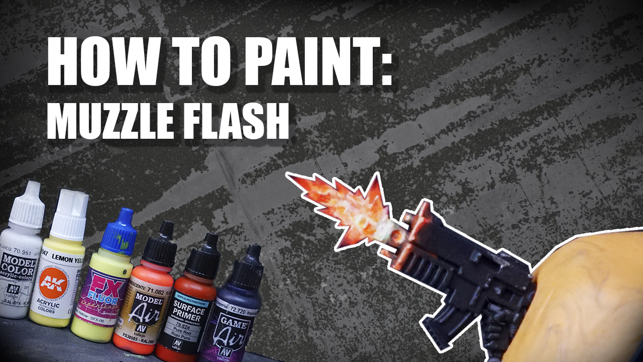 How to paint a muzzle flash Deadly Print Studio