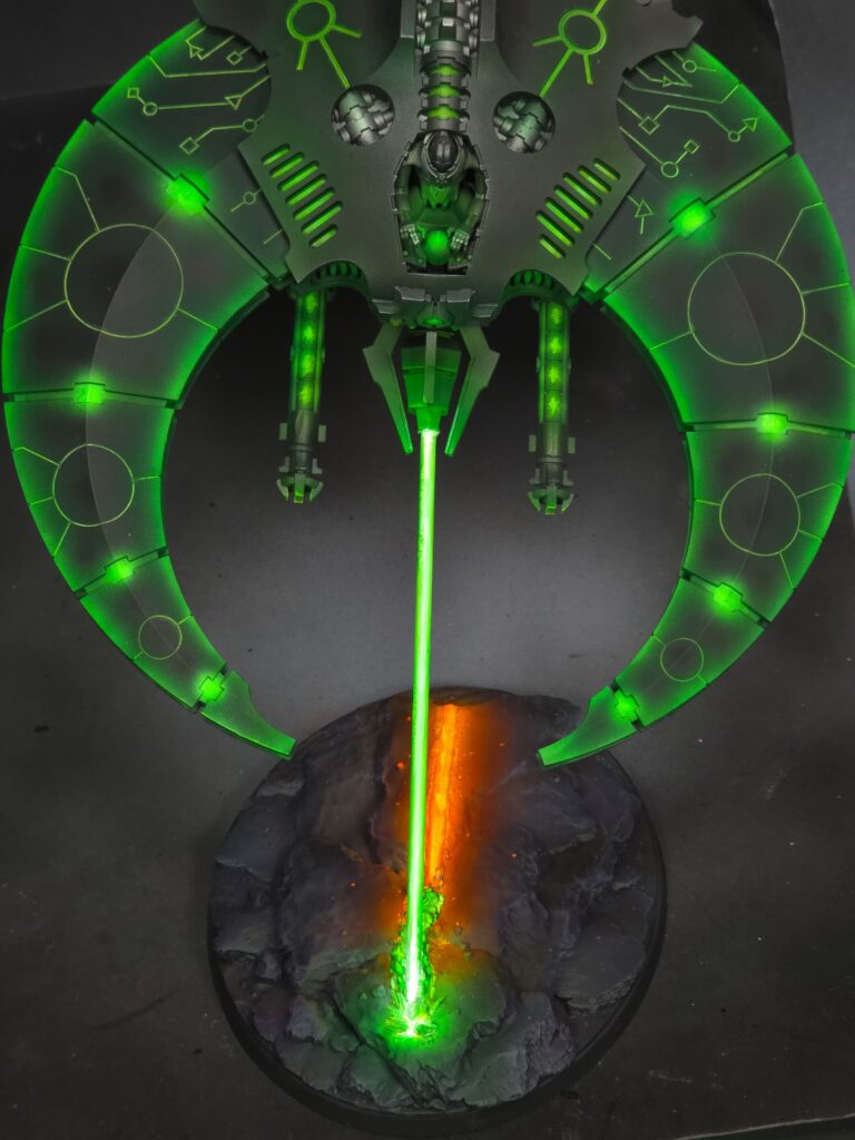 Necrons Doom Scythe topper with death ray fx by El