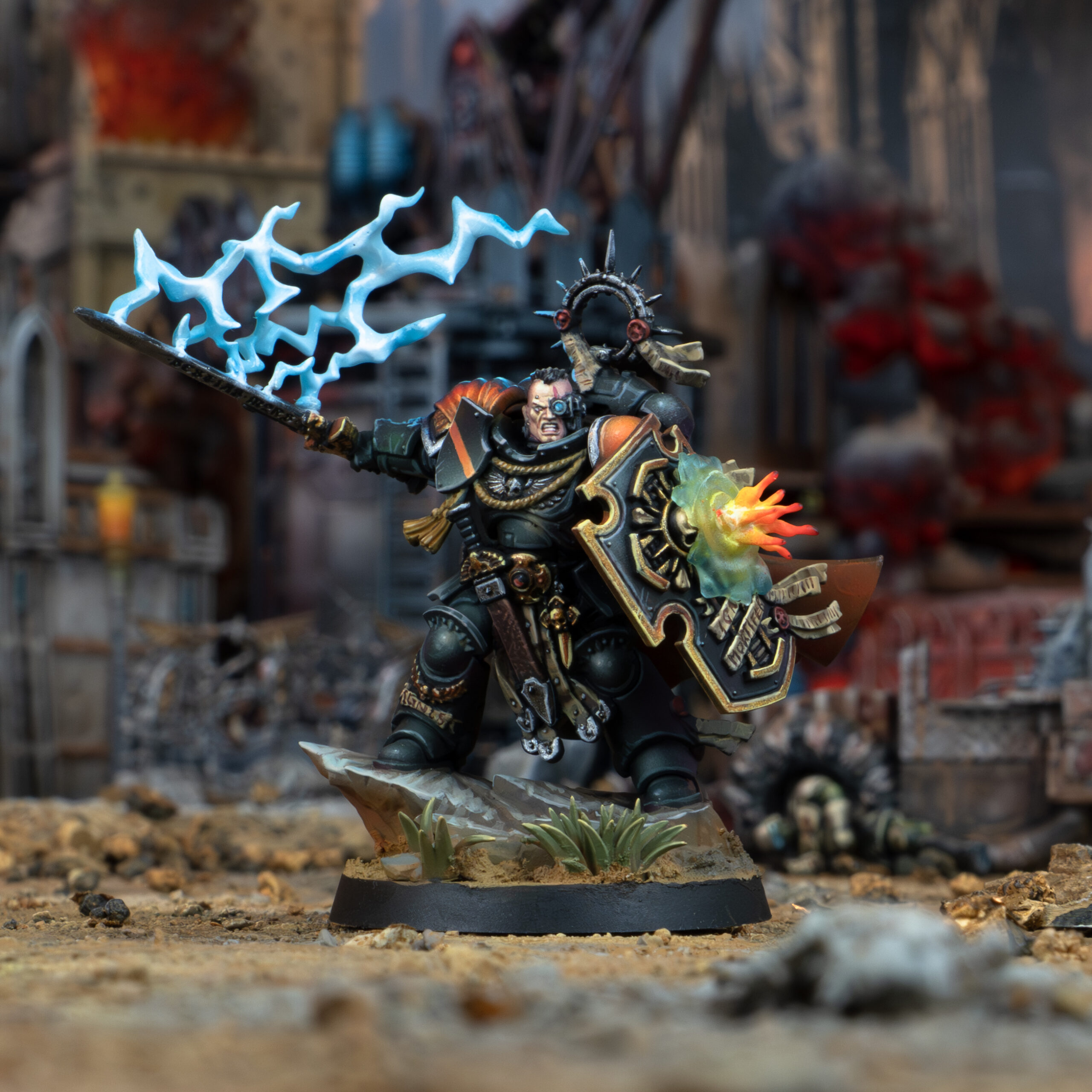 Marines - Armageddon Captain with relic shield Fx's - Digital