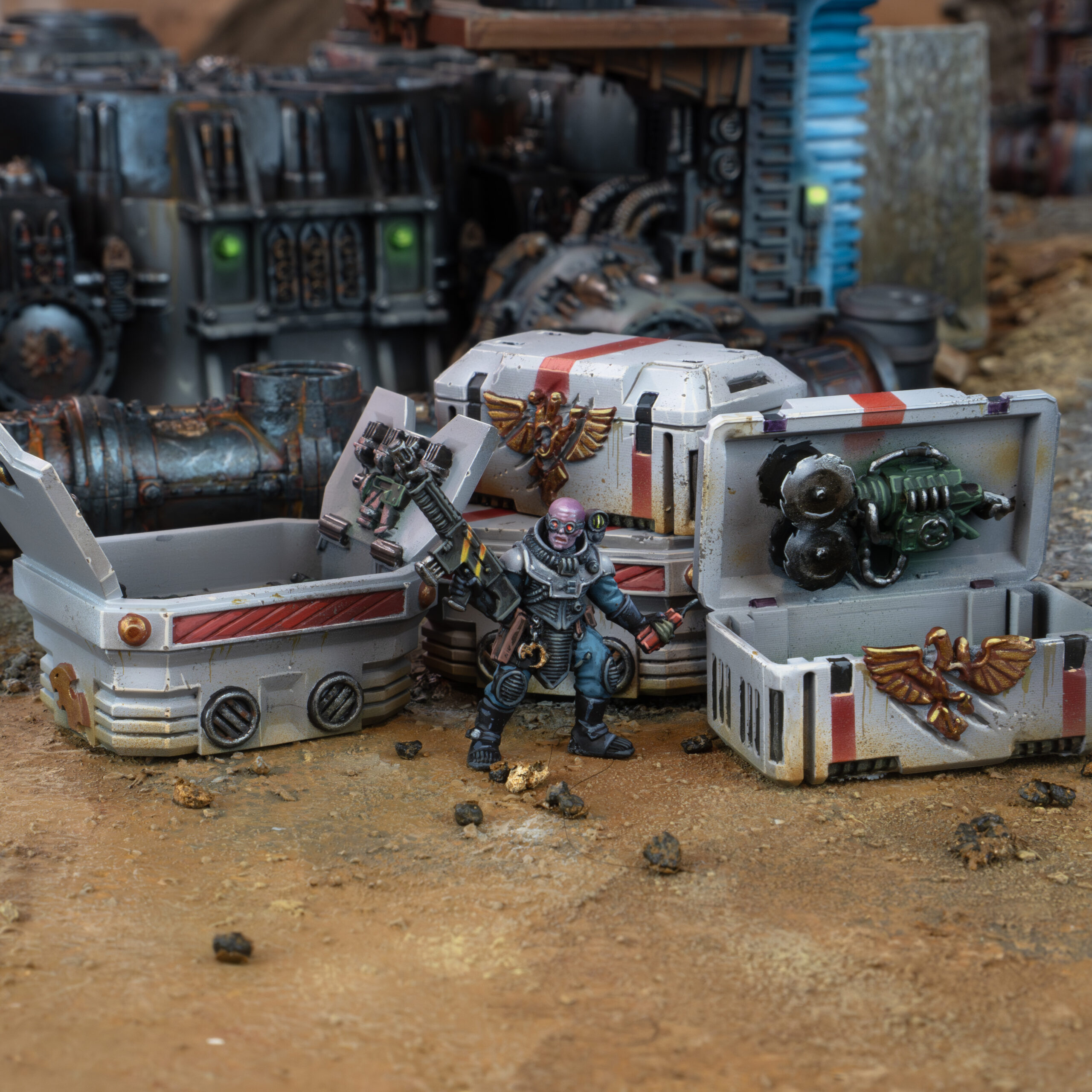 Genestealer Cult – Weapon and ammo boxes - Digital