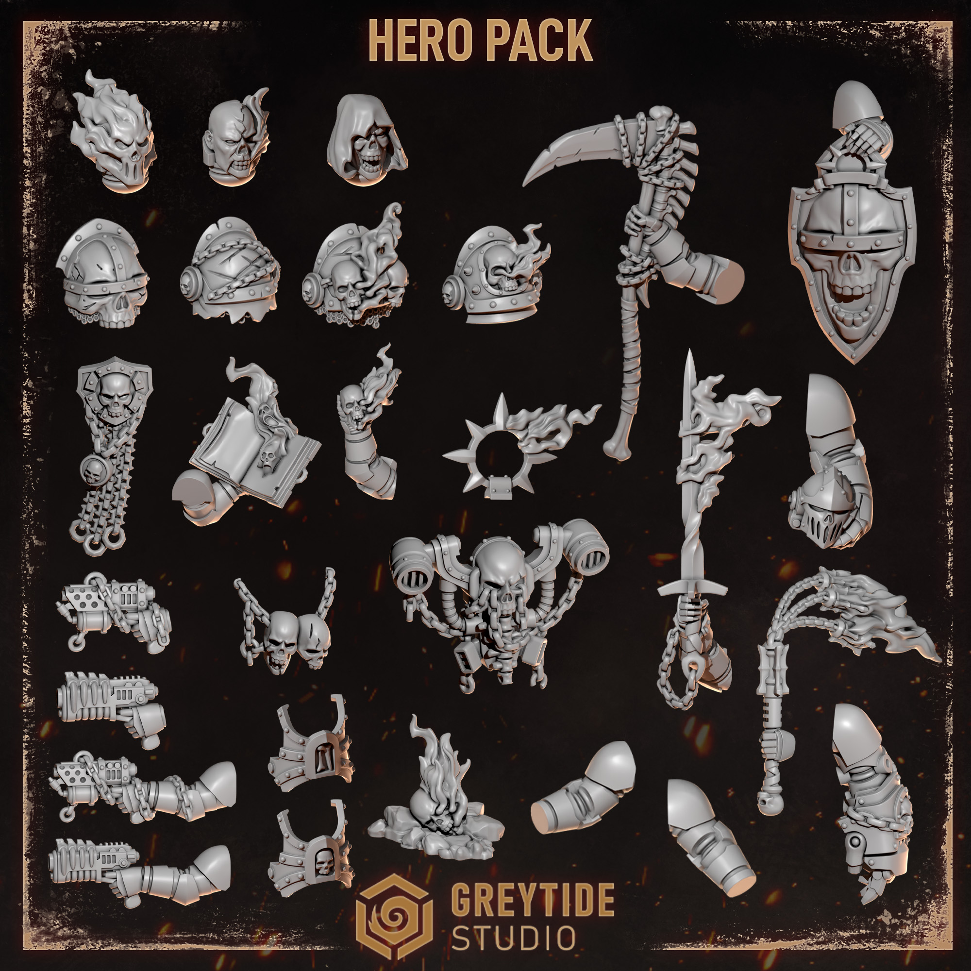 Greytide - Cursed company - Hero pack - Marines - Physical