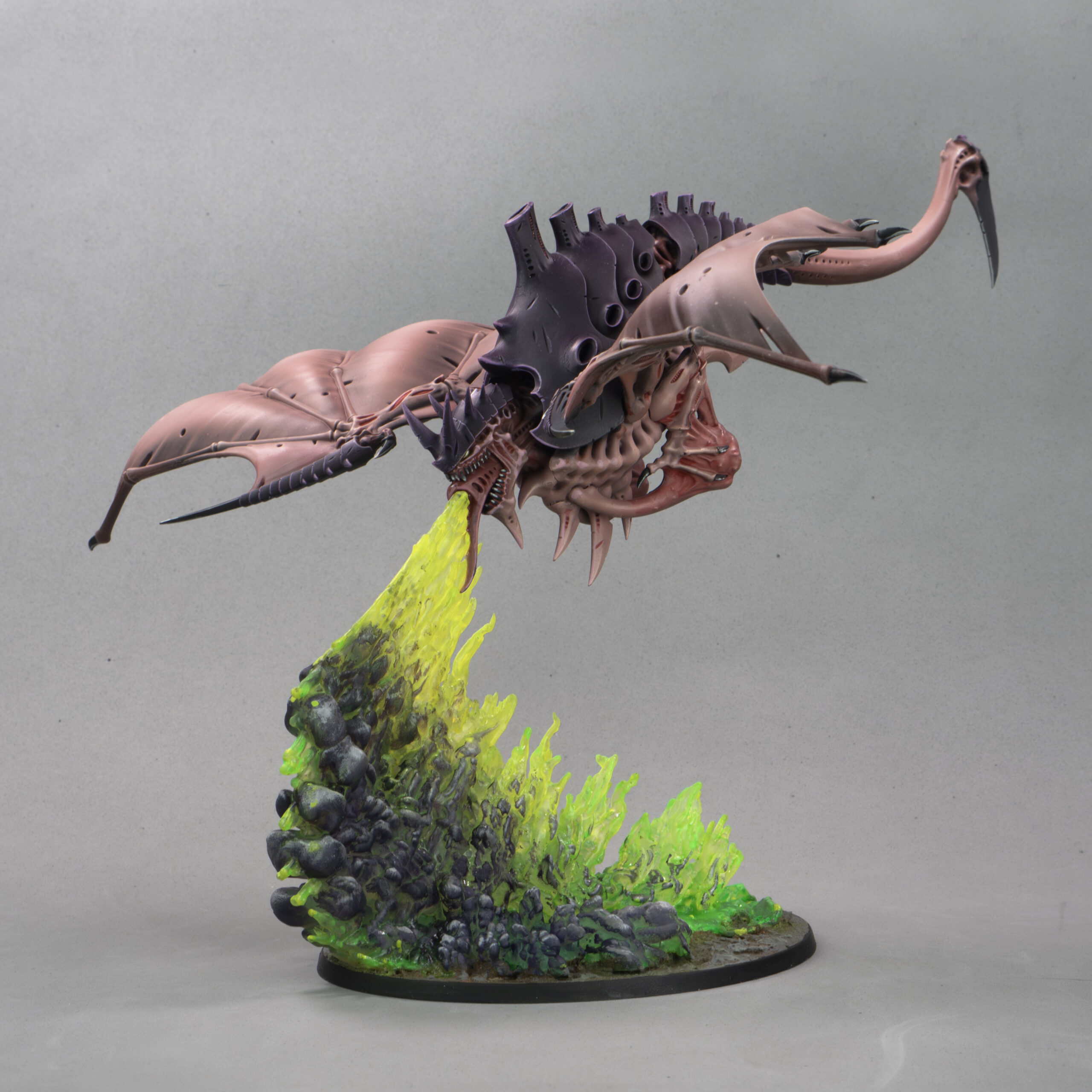 Tyranids – Hive crone drool flyer base -  Digital